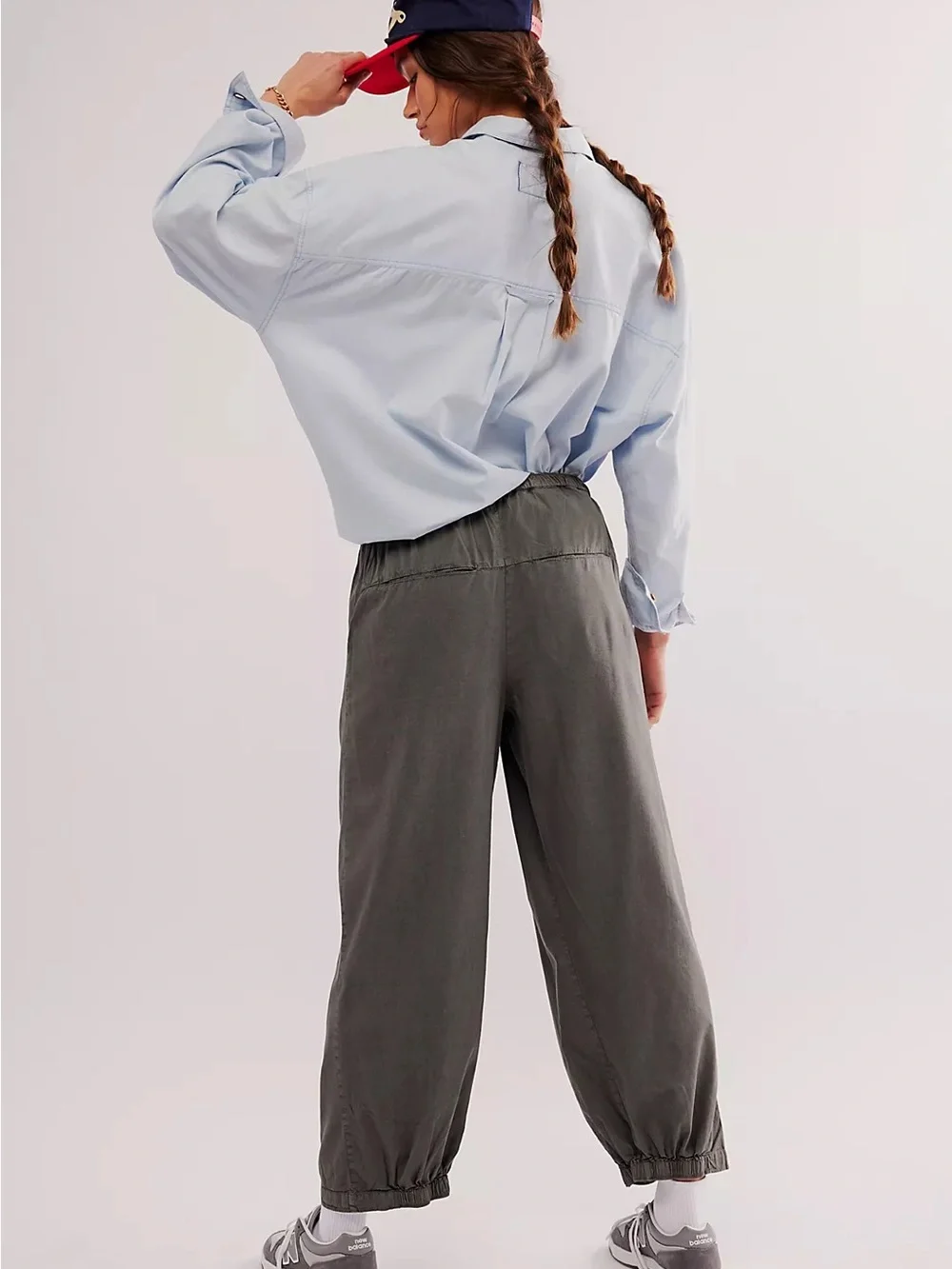 Free People Brown To the Sky Parachute Pants